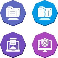 Folder and Compressed Icon vector