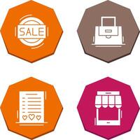 Sale and Purse Icon vector