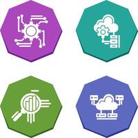 Automation and Big Data Icon vector