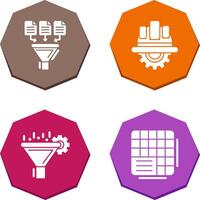 Data Collection and Engineering Icon vector