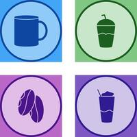 Coffee mug and Frappe Icon vector