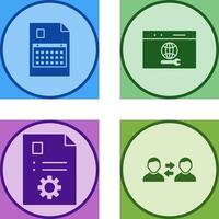 content planning and web support Icon vector