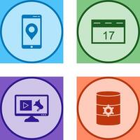 Gps Service and Event Management Icon vector