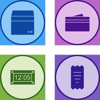 box and wallet Icon vector