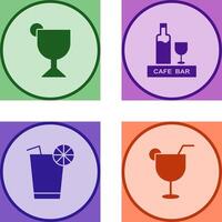 drinks cafe and sherry Icon vector