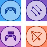 Gaming Console and Arrows Icon vector