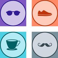 Sunglasses and Shoe Icon vector