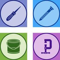 Awl and Screw Icon vector