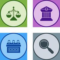 Balance and Courthouse Icon vector