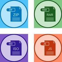 ZIP and RAR Icon vector