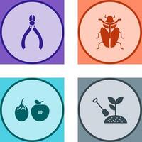 Cutter and Insect Icon vector