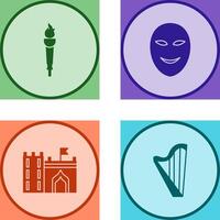 Museum Torch and Ancient Icon vector