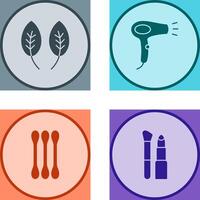 Herb and Hair removal Icon vector