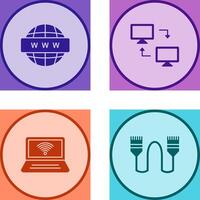 Sharing Systems and World Wide Icon vector