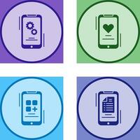Setting and Favourite Icon vector