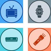 Television and Smart Watch Icon vector