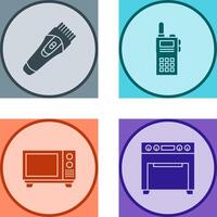 Trimmer and Communication Icon vector