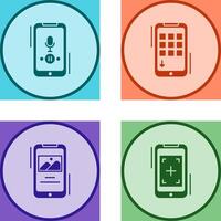 Voice Record and Device Icon vector