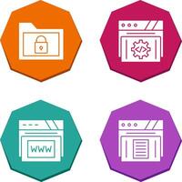 Folder and Development Icon vector