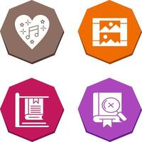 Music and Gallery Icon vector