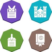 Bunny and Castle Icon vector