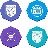 Update and Calendar Icon vector