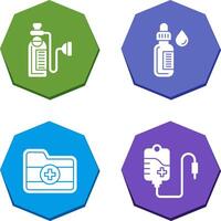 Oxygen and Dropper Icon vector