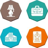 Lamp and briefcase Icon vector