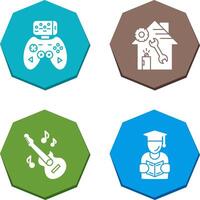 Game Controller and home repair Icon vector