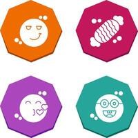 Smirk and Candy Icon vector