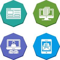 Web Design and Document Icon vector