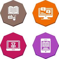 Online Learning and Faq Icon vector