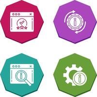 rating and refresh Icon vector