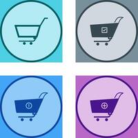 empty cart and confirm order Icon vector