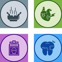 Heart Attack and hashtray Icon vector