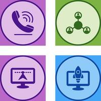 Phone and Share Icon vector