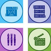 Web Coding ND Server Icon vector