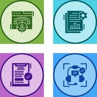 Target Audience and SEO Report Icon vector