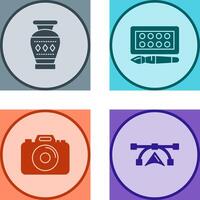 Vase and Water Colors Icon vector