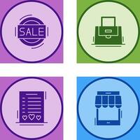 Sale and Purse Icon vector