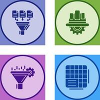 Data Collection and Engineering Icon vector