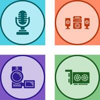 Microphone and Sound System Icon vector