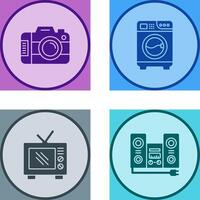 Digital Camera and Washing Icon vector