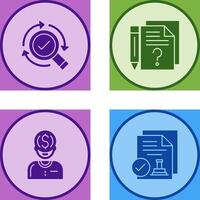 Research and Question Icon vector