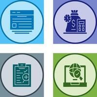 Website and Expense Icon vector