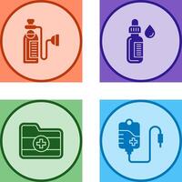 Oxygen and Dropper Icon vector