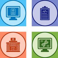 Online appointment and Clipboard Icon vector