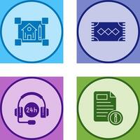 blueprint and rug Icon vector