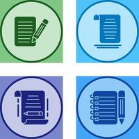 checklist and document Icon vector