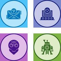 message and container Icon vector